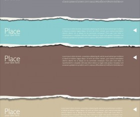 Torn paper background vector material 06