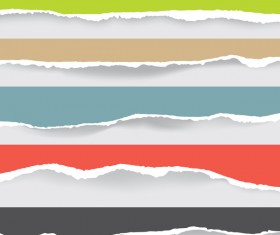 Torn paper background vector material 09
