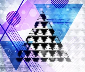 Triangle abstract background vectors 02