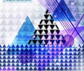 Triangle abstract background vectors 04