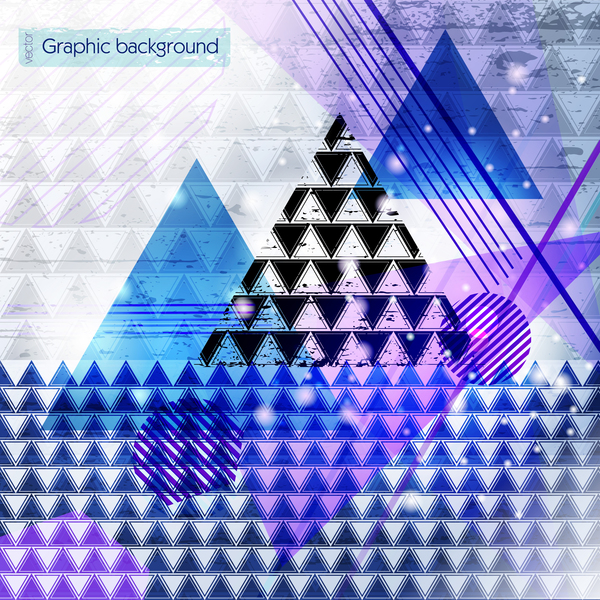 Triangle abstract background vectors 04