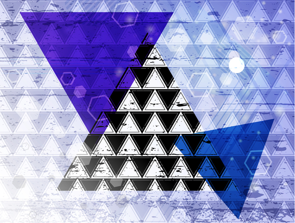 Triangle abstract background vectors 05