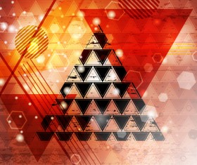 Triangle abstract background vectors 06