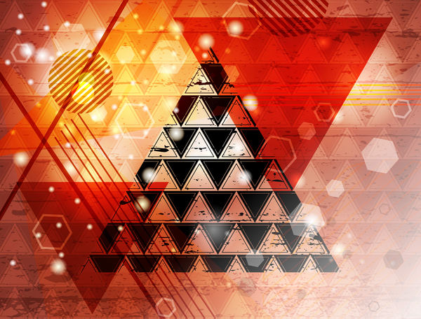Triangle abstract background vectors 06