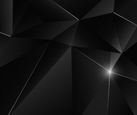 Triangular geometry black with white light vector