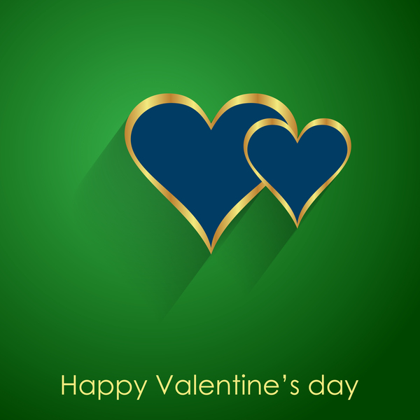 Valendine day background with enamoured heart vector 03