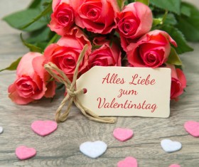 Valentine's Day Flowers Bouquet Stock Photo 05