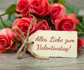 Valentine's Day Flowers Bouquet Stock Photo 06