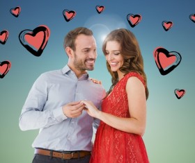 Valentine’s surprise Stock Photo 02