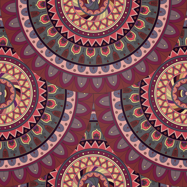Vintage floral texture pattern vectors 04