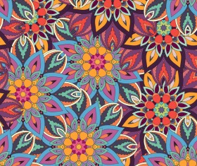 Vintage floral texture pattern vectors 06