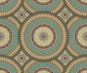 Vintage floral texture pattern vectors 10