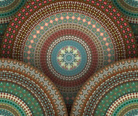 Vintage floral texture pattern vectors 12