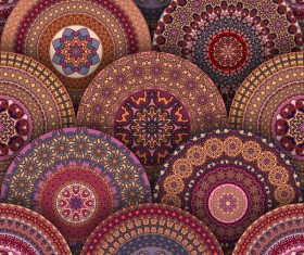 Vintage floral texture pattern vectors 15