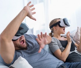 Virtual reality glasses Stock Photo 02