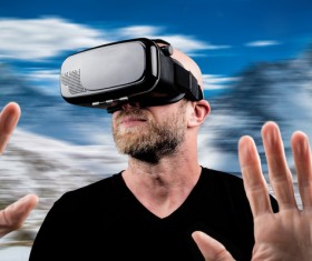 Virtual reality glasses Stock Photo 03
