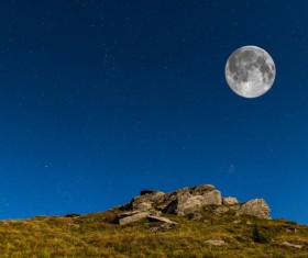 Watch the moon Stock Photo