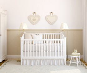 White baby room Stock Photo