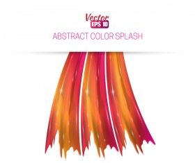 White background and abstract color splash vector material 03