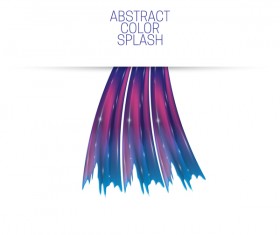 White background and abstract color splash vector material 05