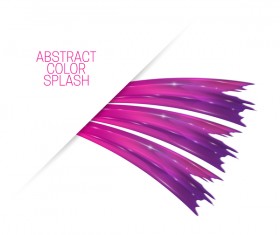 White background and abstract color splash vector material 07