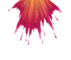 White background and abstract color splash vector material 14