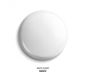 White glossy buttons vector material