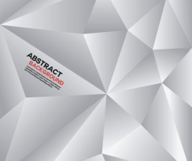 White polygon abstract background vector