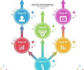 White timeline infographic template vectors 01