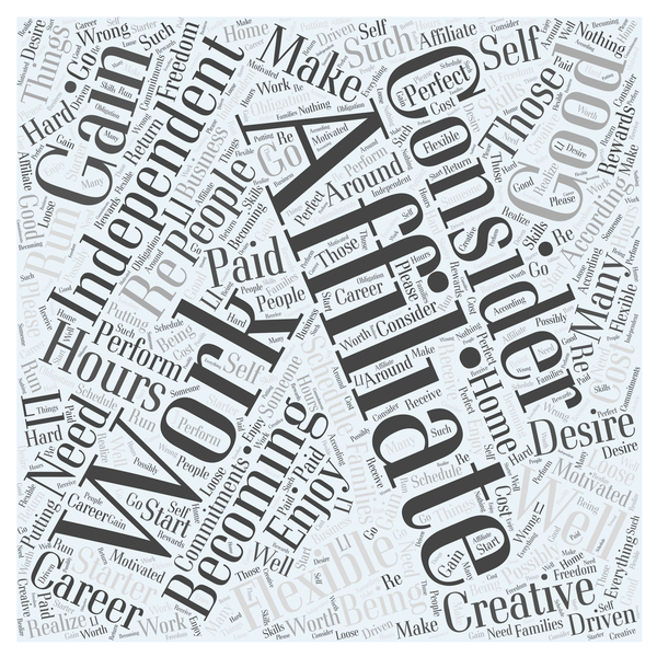Who Should Consider Becoming an Affiliate Word Cloud vector background