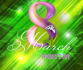 Women day poster template vector material 03