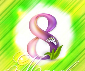 Women day poster template vector material 07