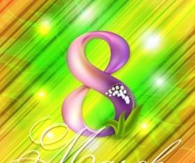 Women day poster template vector material 08