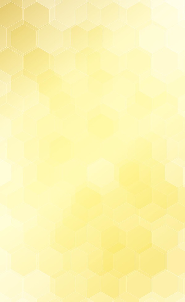 Yellow hexagon backgrounds vector