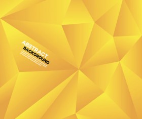 Yellow polygon abstract background vector