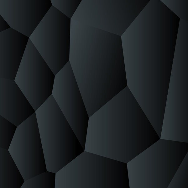 black polygon background vector material