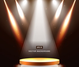 brown spotlight background vector