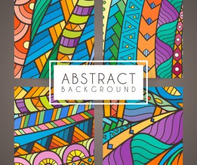 colorful intricate abstract background vector graphic 01