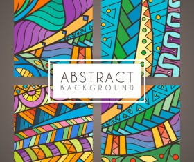 colorful intricate abstract background vector graphic 02