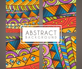 colorful intricate abstract background vector graphic 03