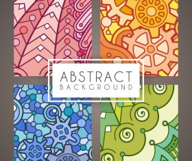 colorful intricate abstract background vector graphic 06