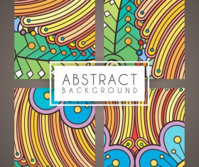 colorful intricate abstract background vector graphic 07