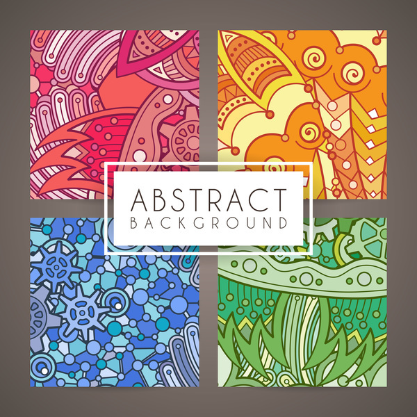 colorful intricate abstract background vector graphic 10