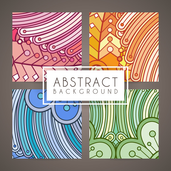 colorful intricate abstract background vector graphic 11