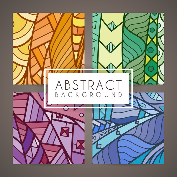 colorful intricate abstract background vector graphic 12