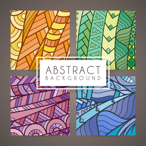colorful intricate abstract background vector graphic 13