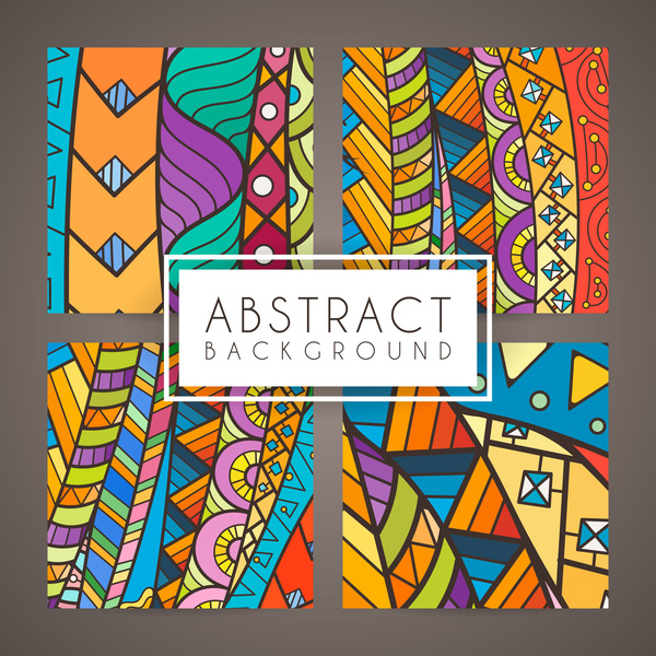 colorful intricate abstract background vector graphic 14