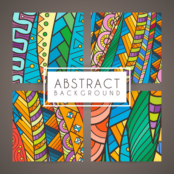 colorful intricate abstract background vector graphic 15