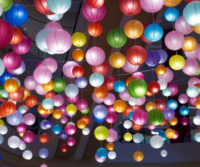 colorful lanterns Stock Photo 01