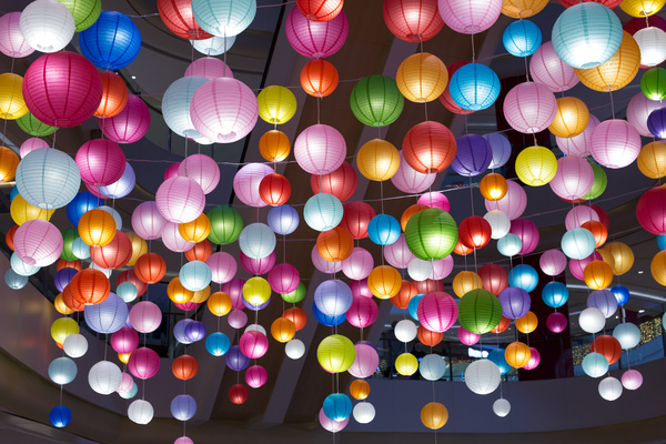 colorful lanterns Stock Photo 01